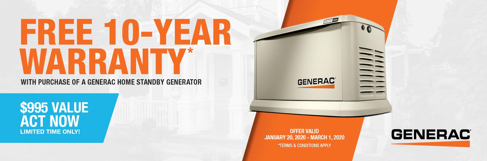 Homestandby Generator Deal | Warranty Offer | Generac Dealer | Alvin, TX